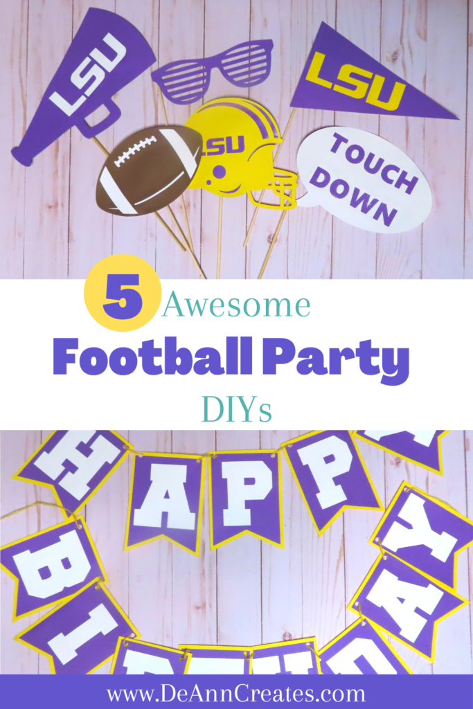 Pinterest Pin | 5 Amazing Football Party Decorations