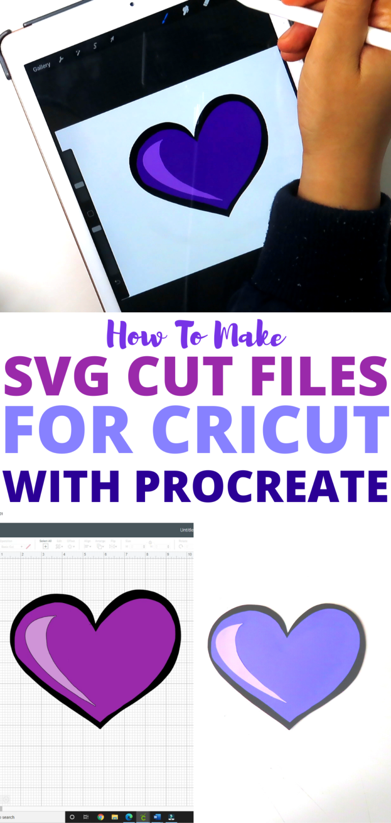 How To Make SVG files for Cricut Using the Procreate App - DeAnn Creates