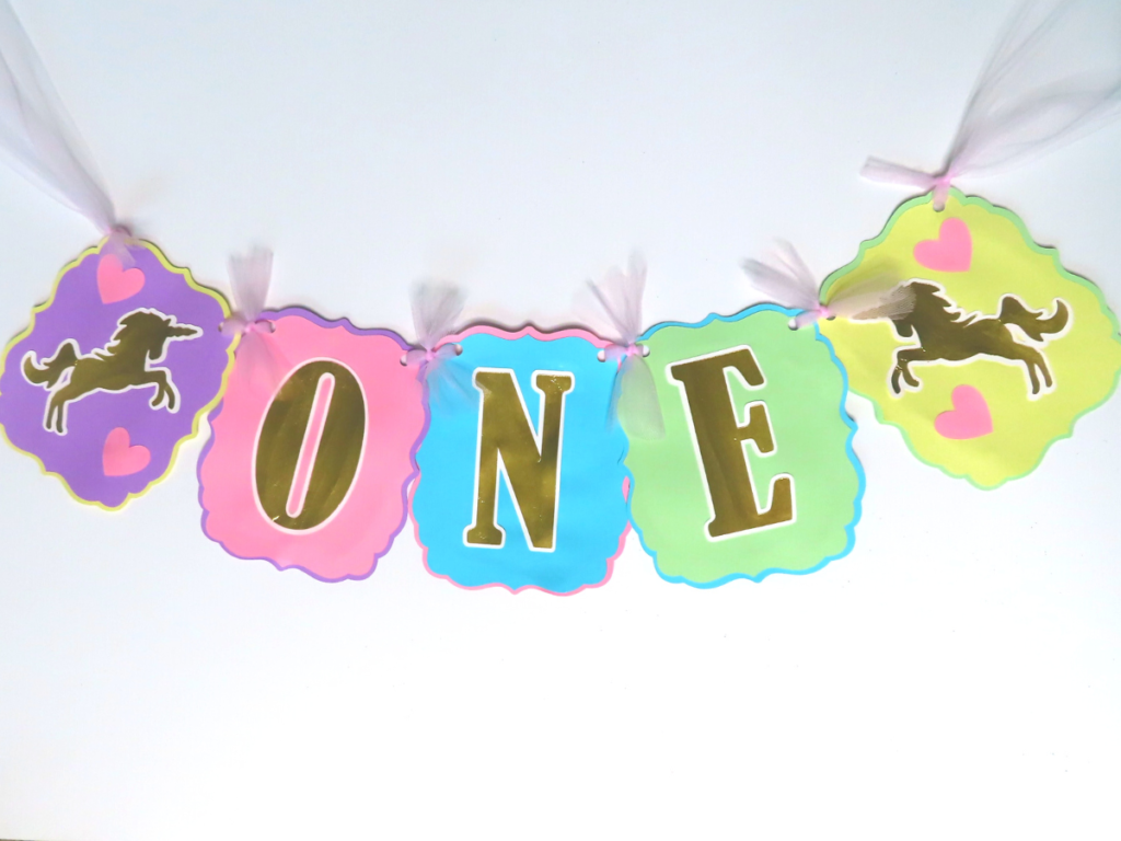 Unicorn Banner Decoration for a Party