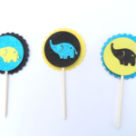 How To Make an Elephant Cupcake Topper for a Baby Shower