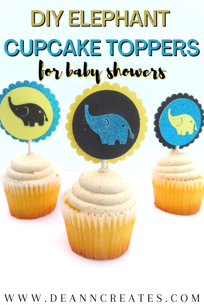 How to Make an Elephant Cupcake Topper for a Baby Shower