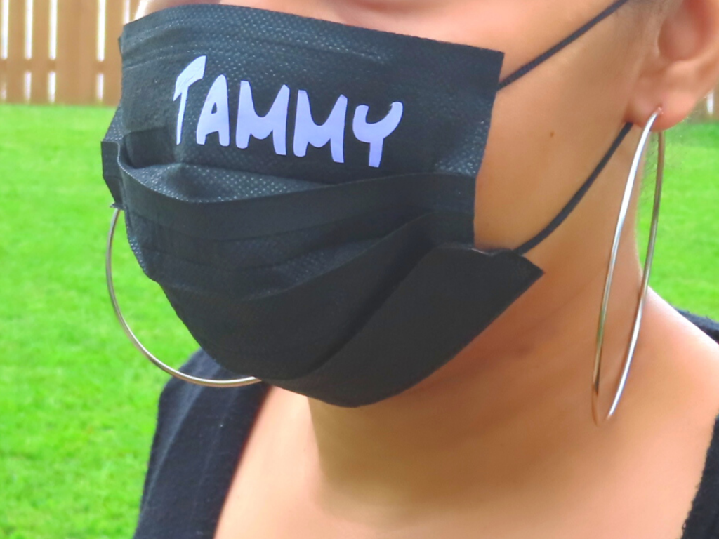 How To Do Iron-On Vinyl with Cricut to Personalize Face Masks