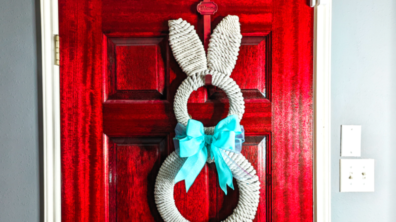 Adorable Bunny Wreath Tutorial You Need to See