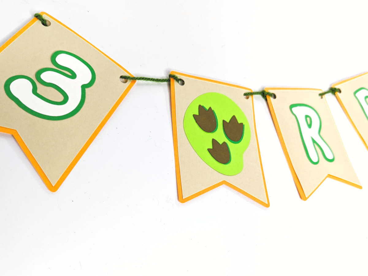 Easy Birthday Banner DIY for Your Dinosaur Party